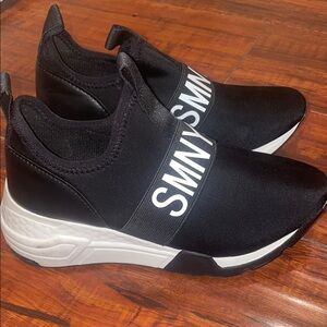 Steve Madden Black and White Kids Sneakers